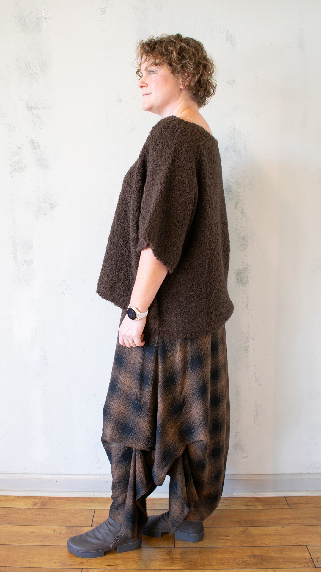 Brio Knit Sweater in Brown