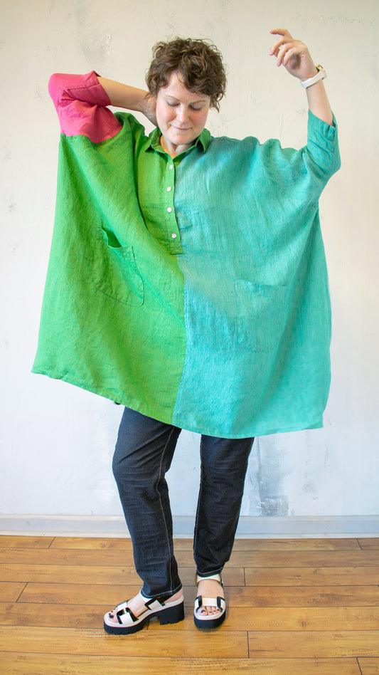 Tropical Color Block Tunic