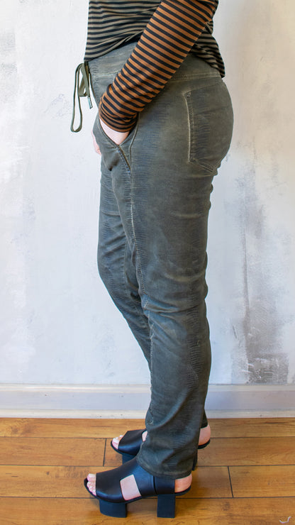 Iconic Denim in Green Python