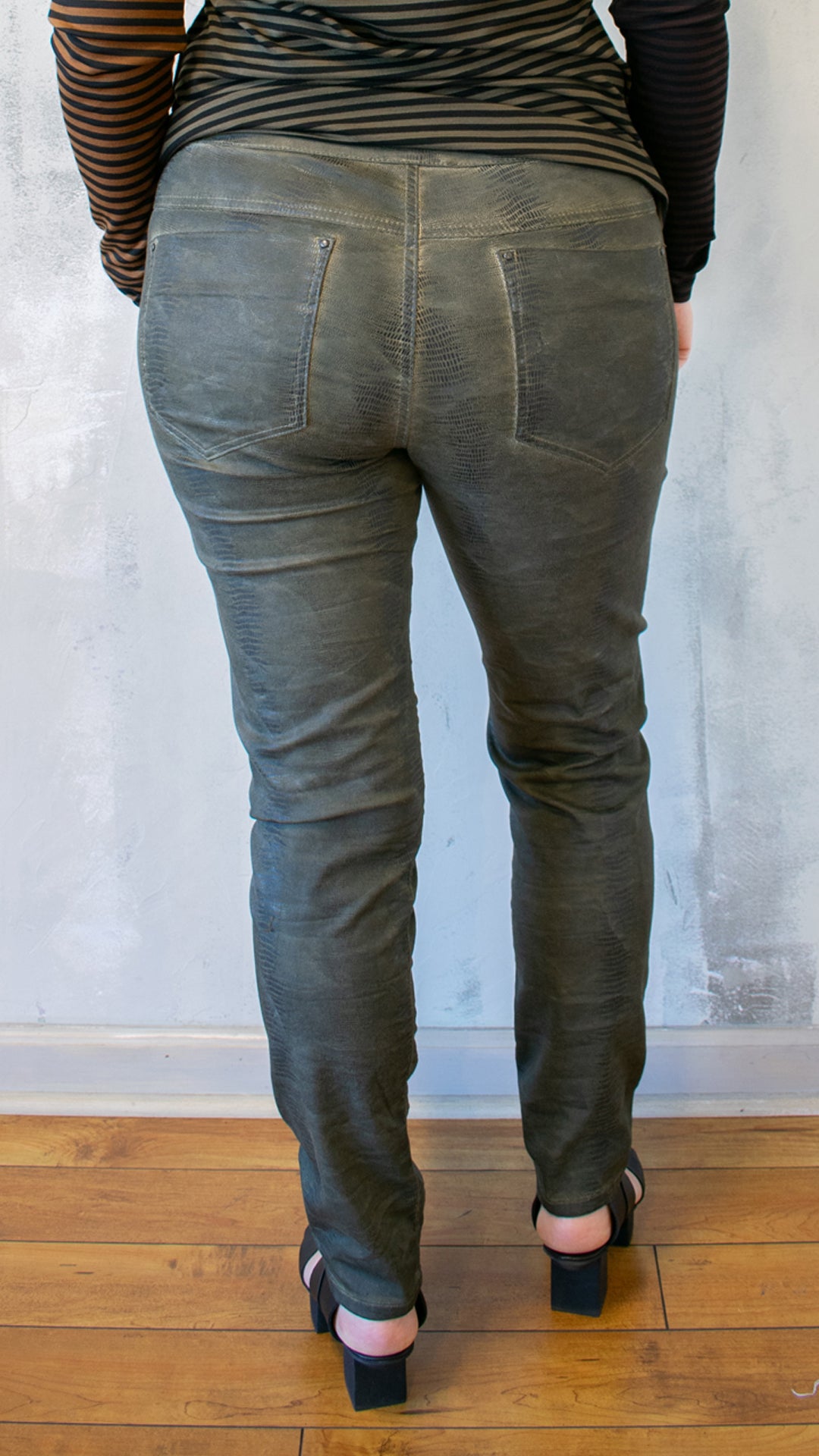 Iconic Denim in Green Python