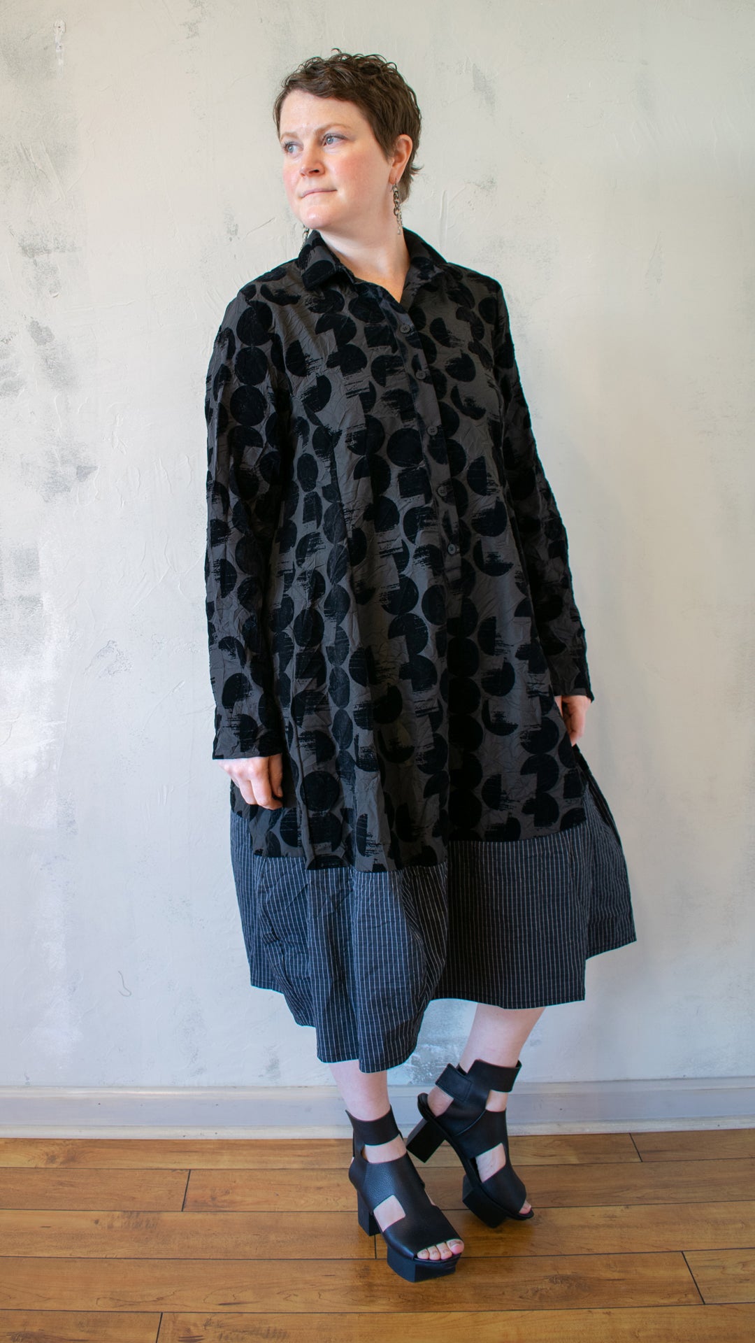 Eclipse Relaxed Cocoon Dress, Crescent