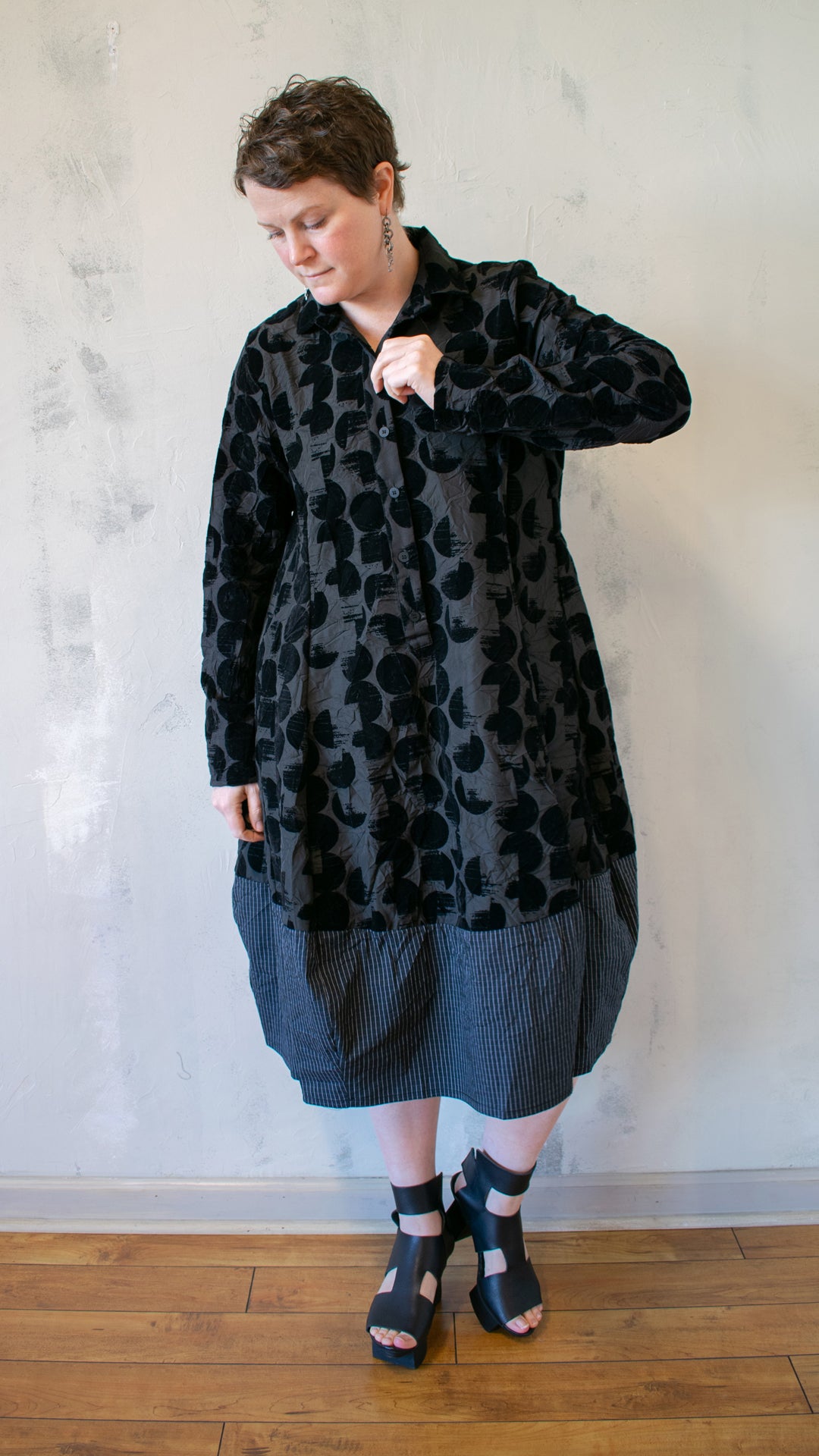 Eclipse Relaxed Cocoon Dress, Crescent