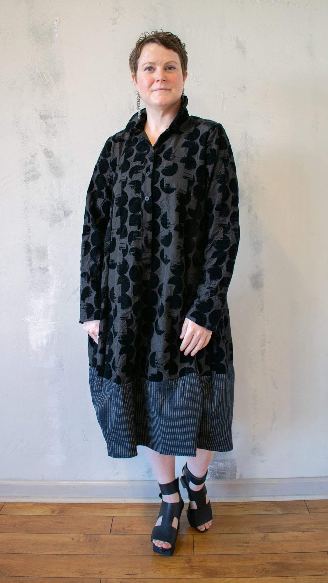 Eclipse Relaxed Cocoon Dress, Crescent