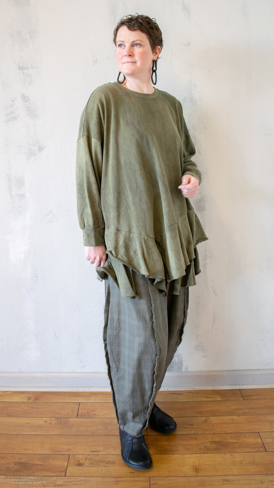 Urban Sahara Oversized Top, Olive