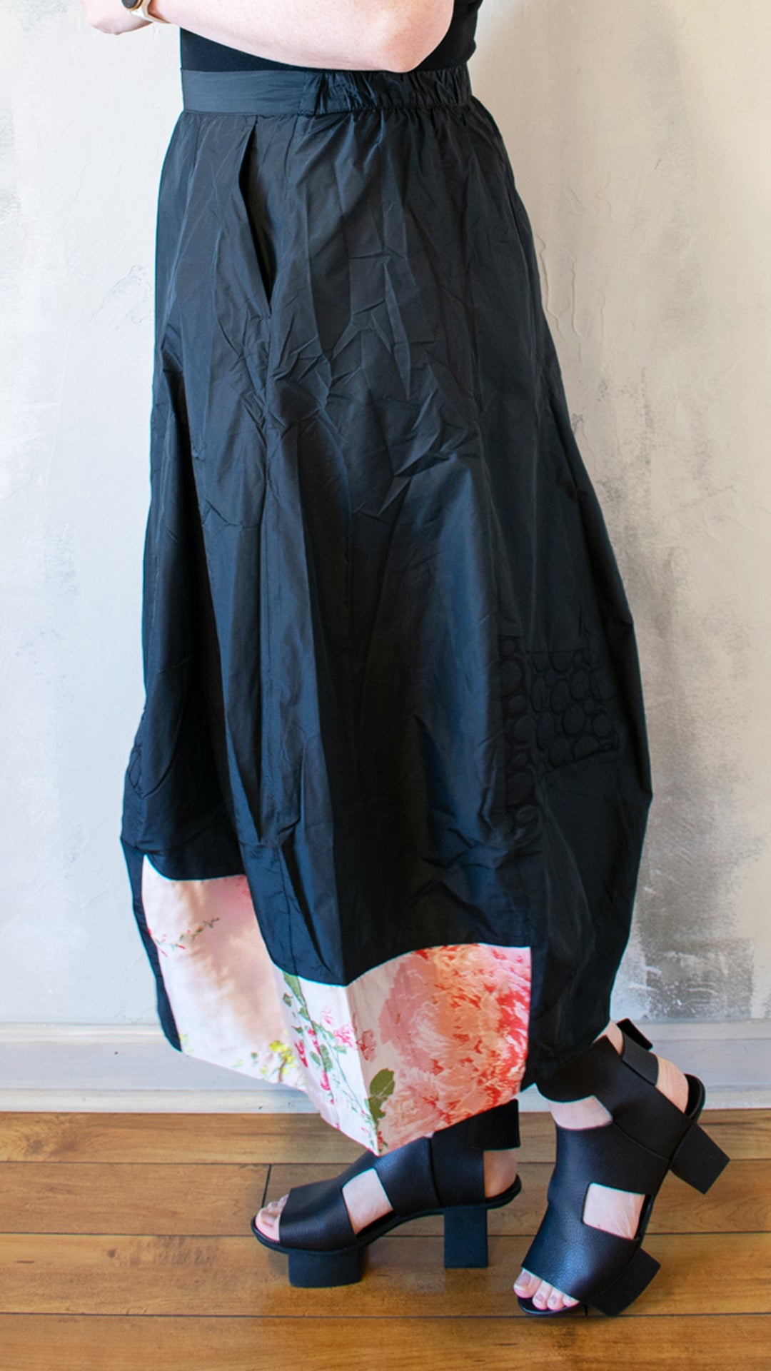 Lauryn Cocoon Skirt, Black