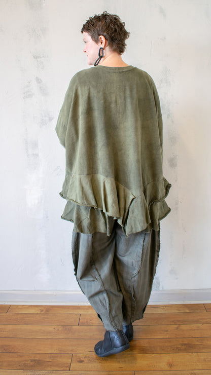 Urban Sahara Oversized Top, Olive