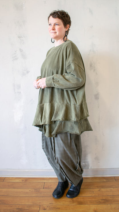 Urban Sahara Oversized Top, Olive