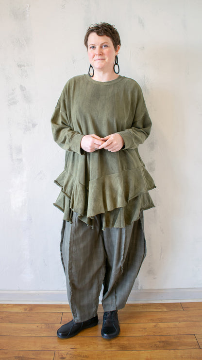Urban Sahara Oversized Top, Olive