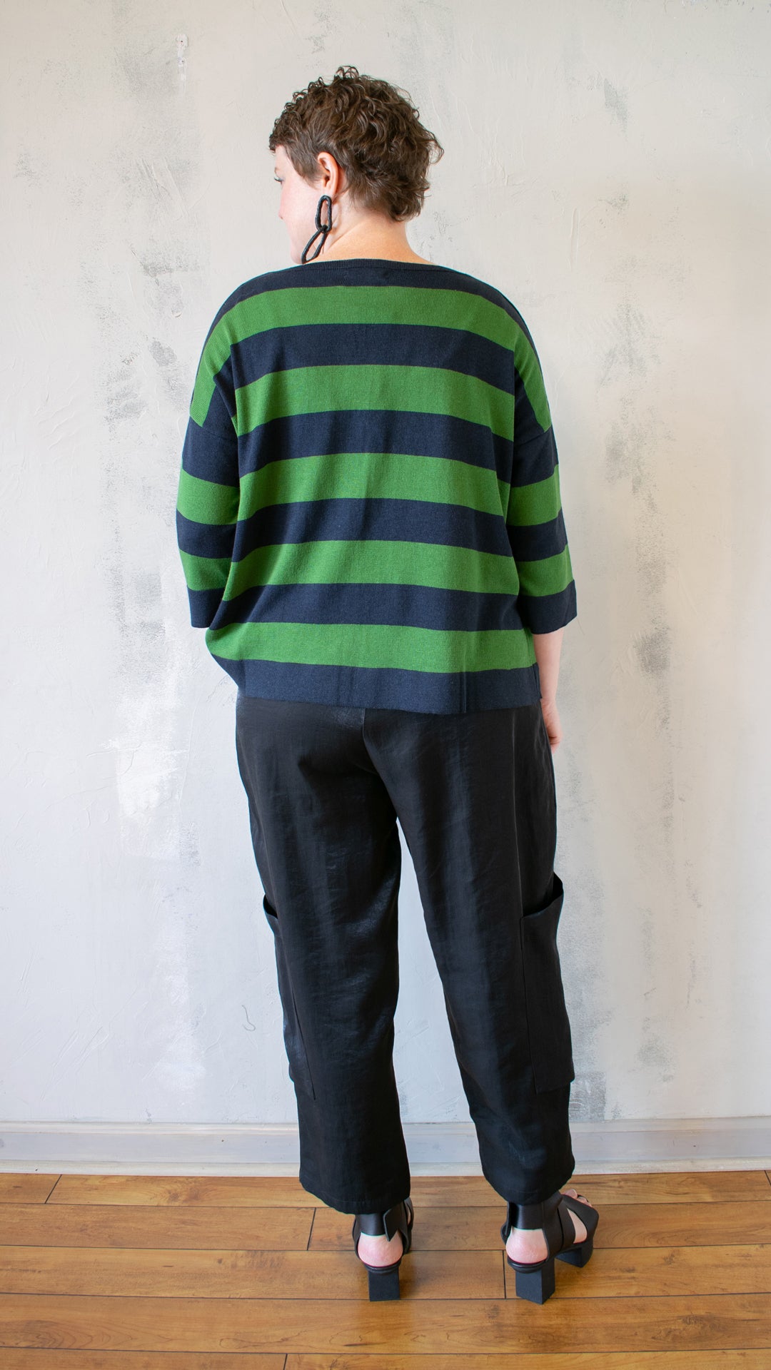Twiggy Sweater, Clover/Navy