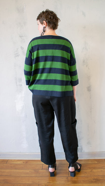 Twiggy Sweater, Clover/Navy
