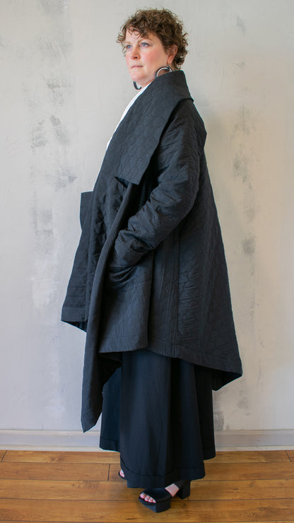 Mojave Robe Coat in Black
