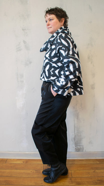 Mona Cowl Neck Tribal Print Pullover