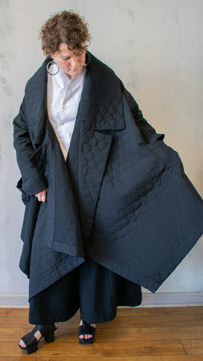 Mojave Robe Coat in Black