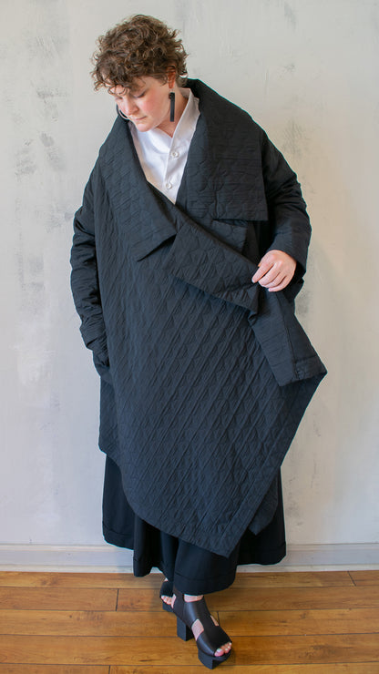 Mojave Robe Coat in Black