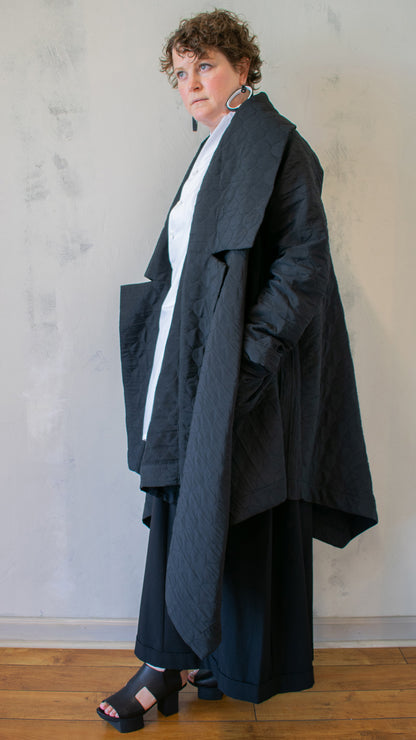 Mojave Robe Coat in Black
