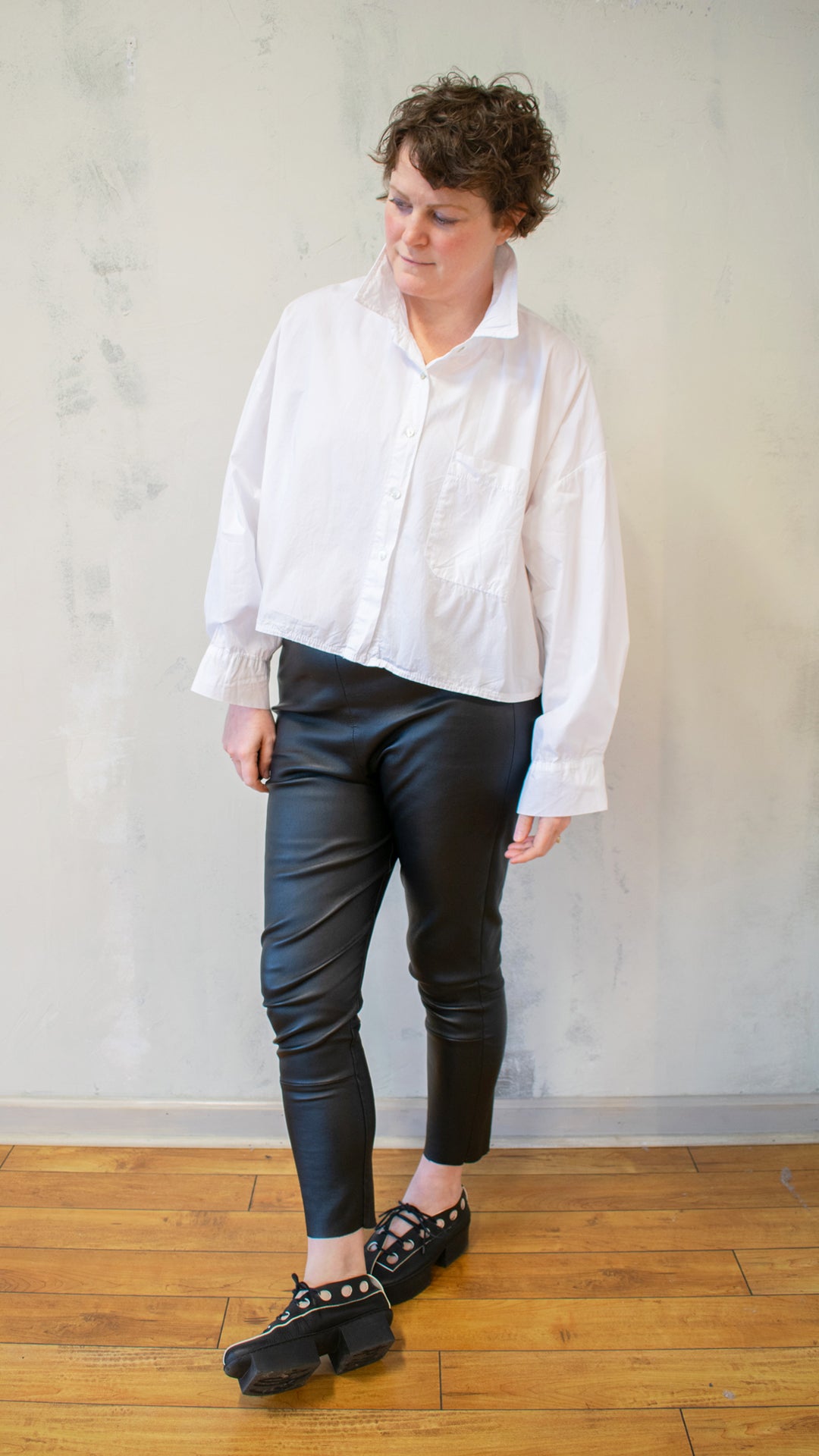 Cropped Button Down (Multiple Colors)