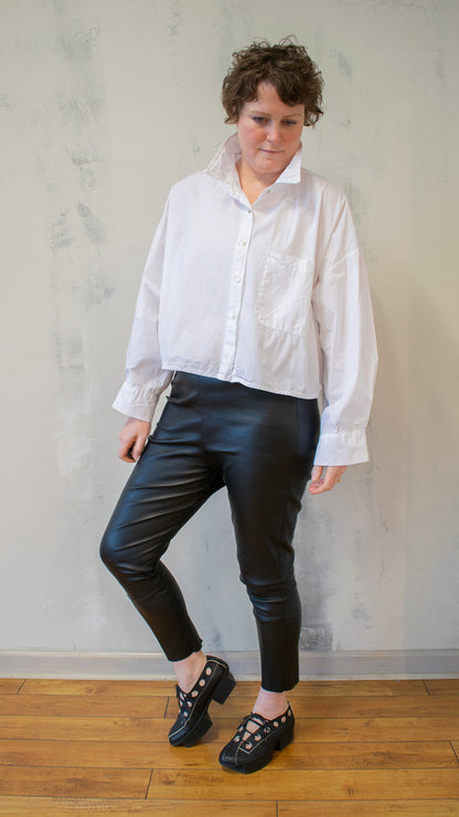 Cropped Button Down (Multiple Colors)