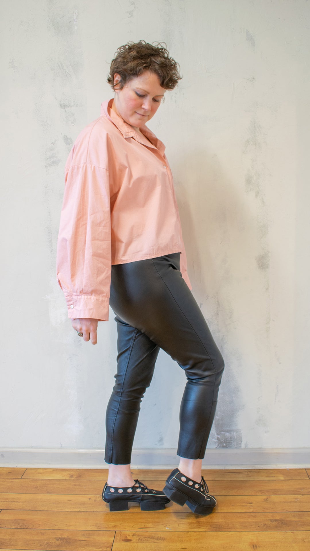 Cropped Button Down (Multiple Colors)