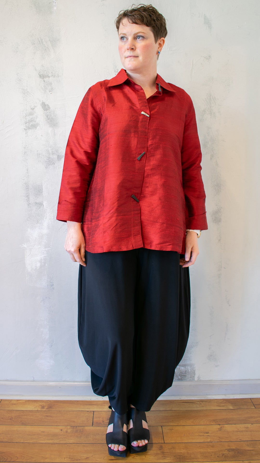 Raw Silk Blouse