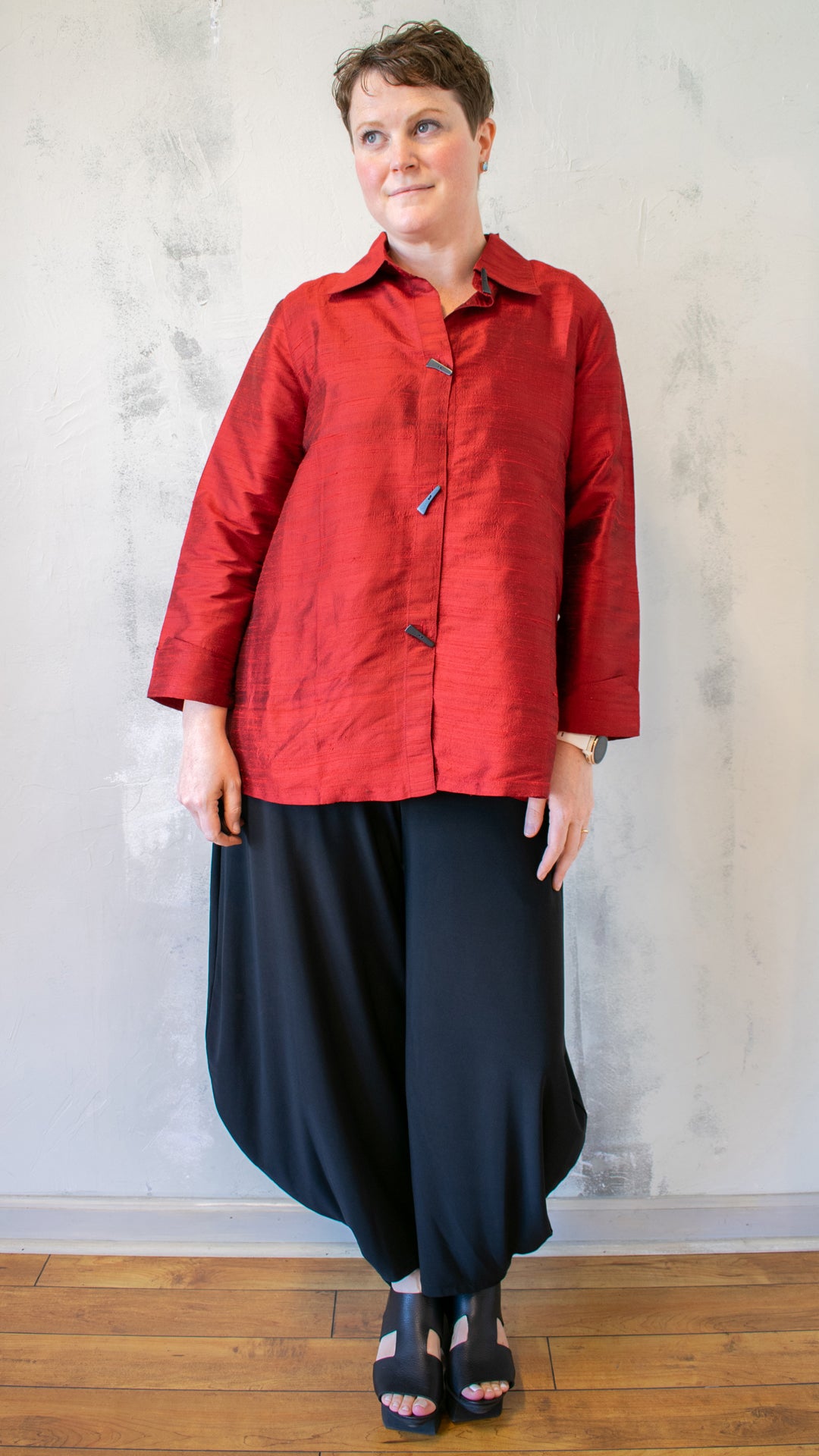 Raw Silk Blouse