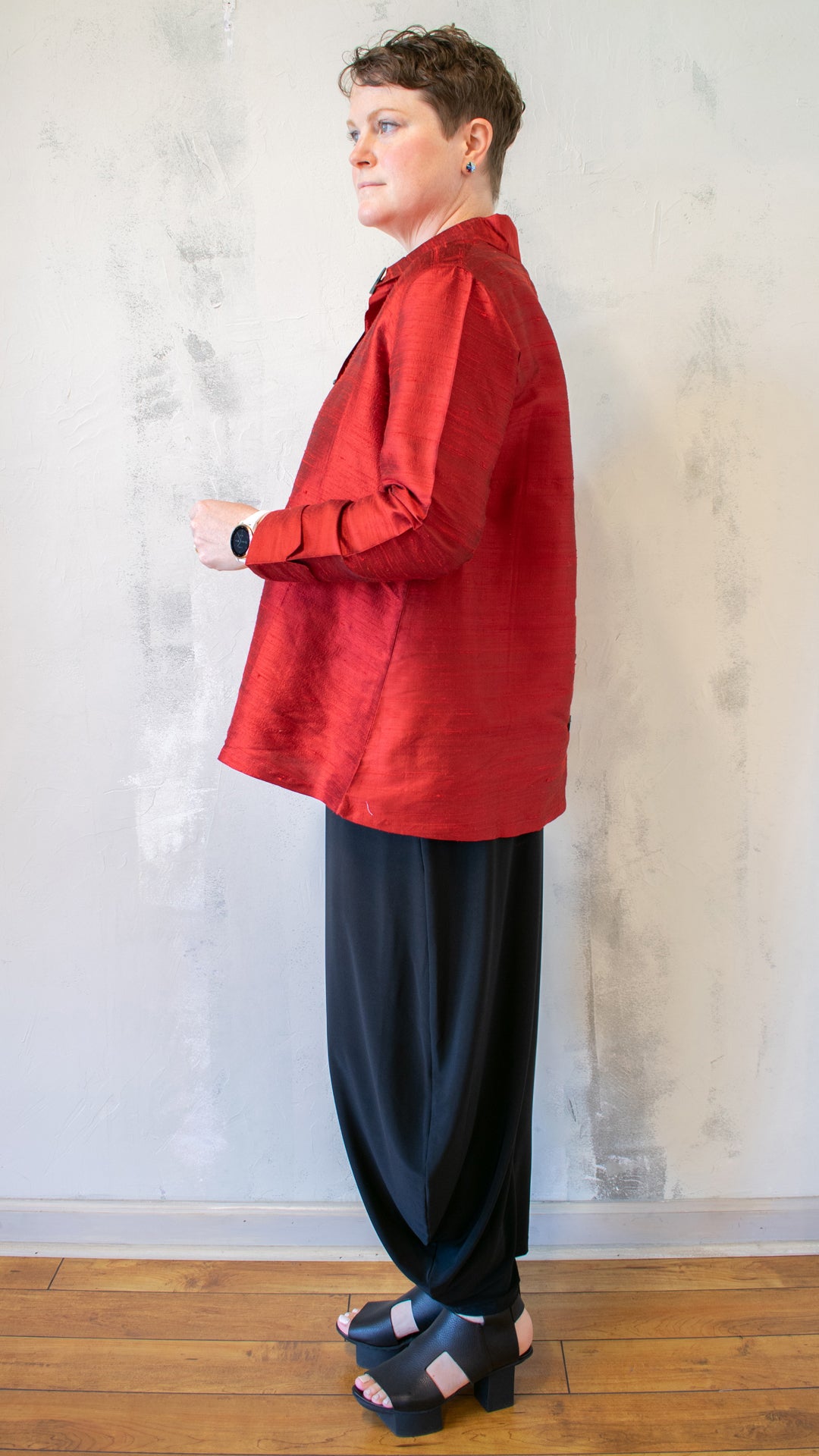 Raw Silk Blouse