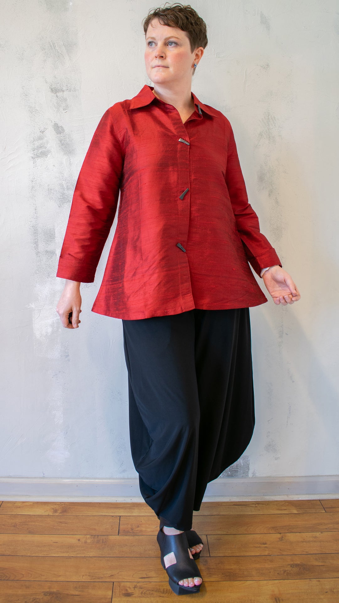 Raw Silk Blouse