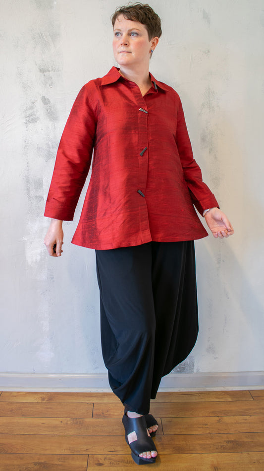 Raw Silk Blouse