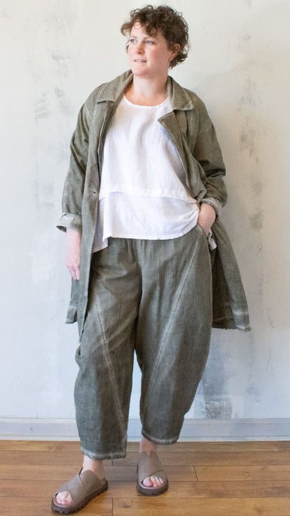 Mineral Wash Barrel Pant