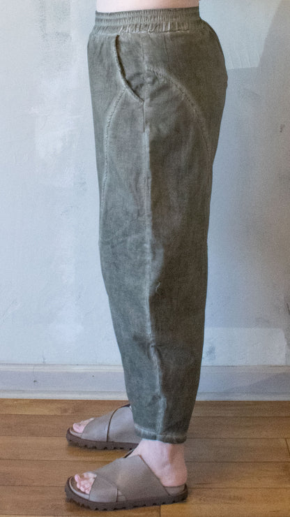 Mineral Wash Barrel Pant