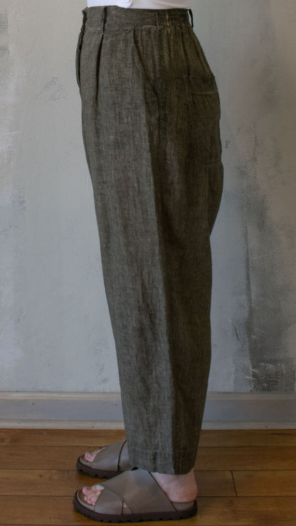 Linen Trouser in Mineral