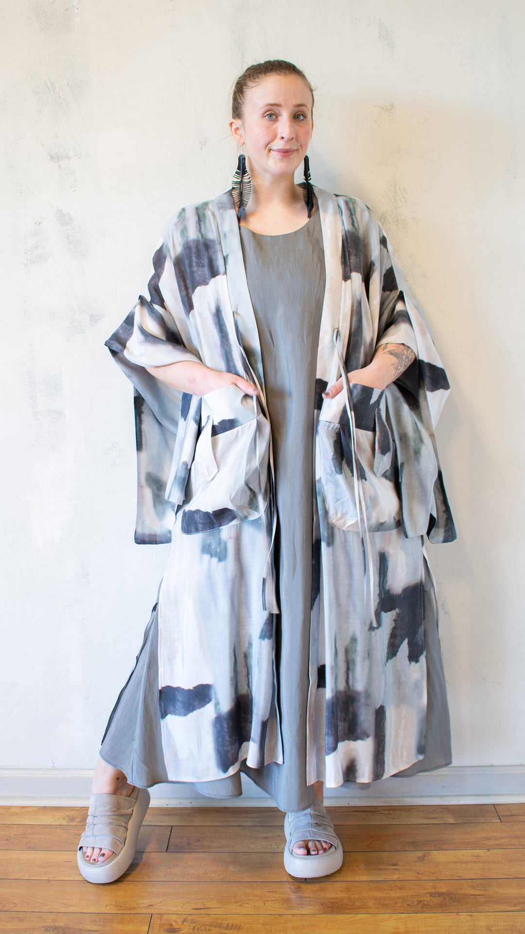 Tie Closure Kimono