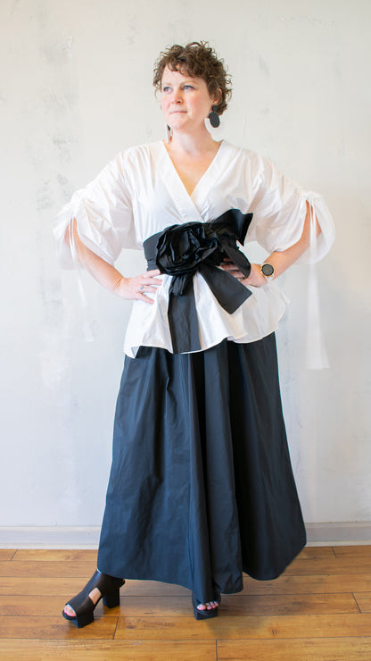 Deep V Blouse (Multiple Colors)