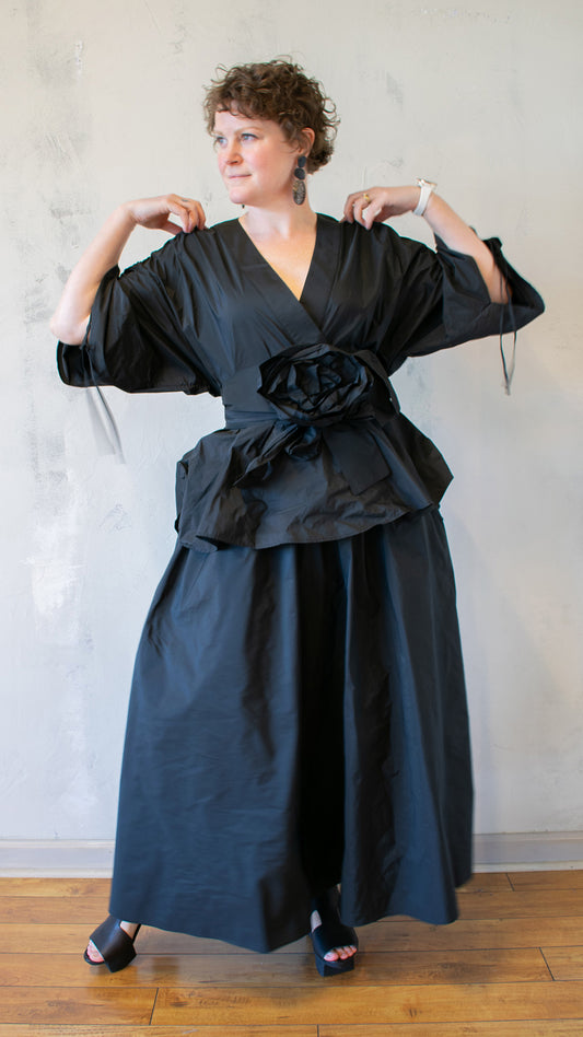 Deep V Blouse (Multiple Colors)