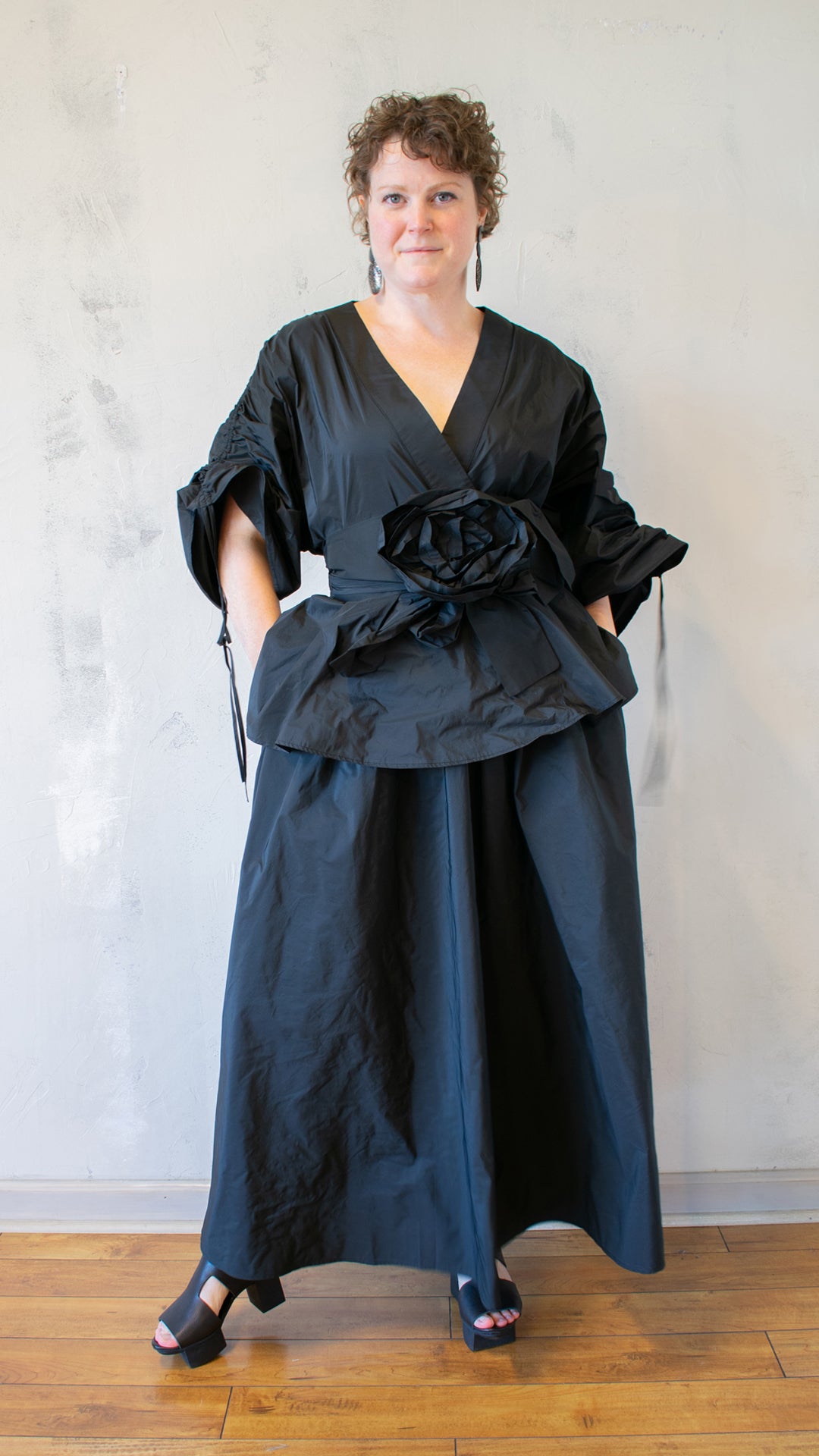 Deep V Blouse (Multiple Colors)
