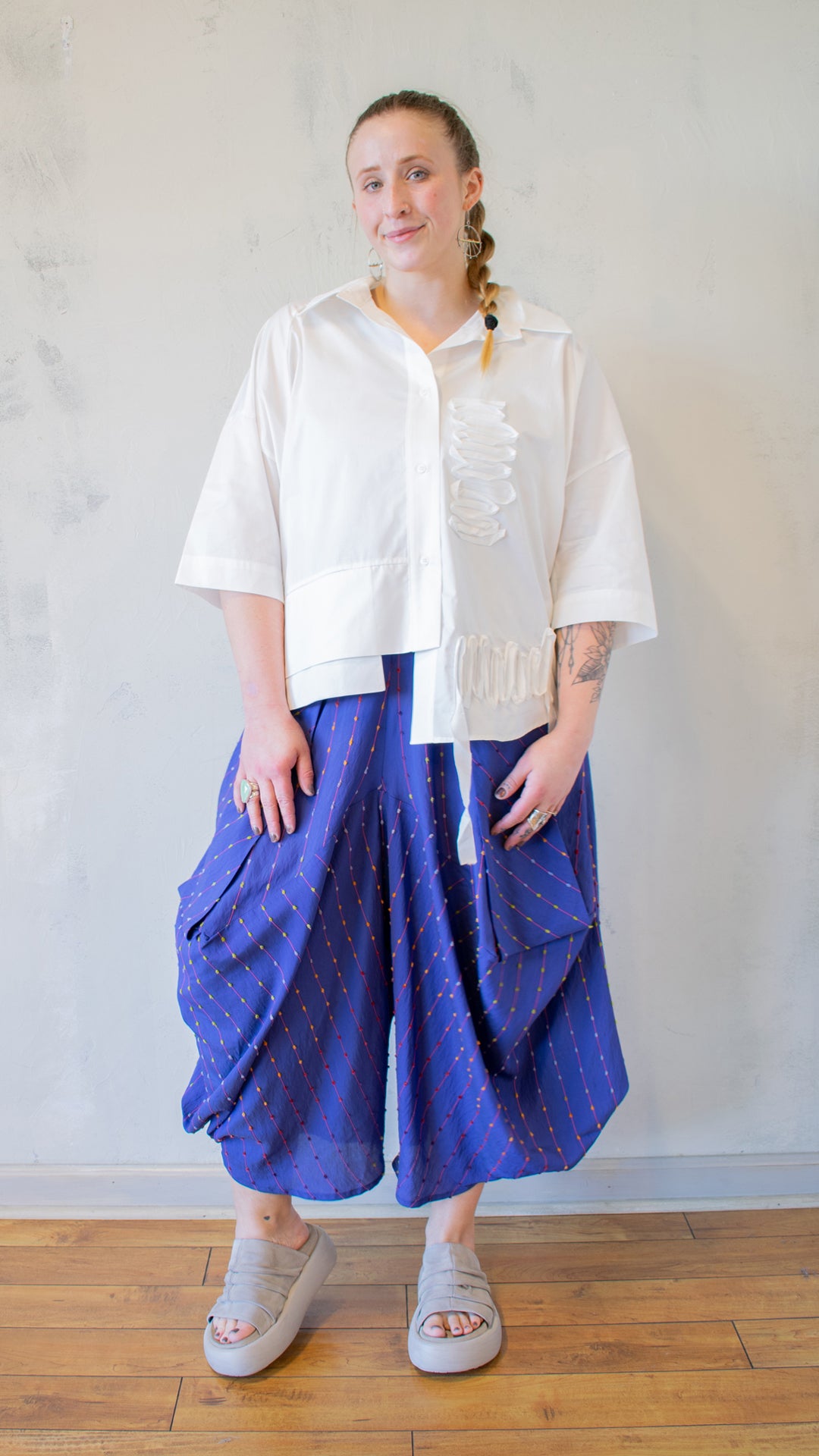 Ribbon Button Down (Multiple Colors)