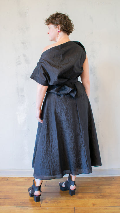 Off Shoulder Sheer Blouse (Multiple Colors)