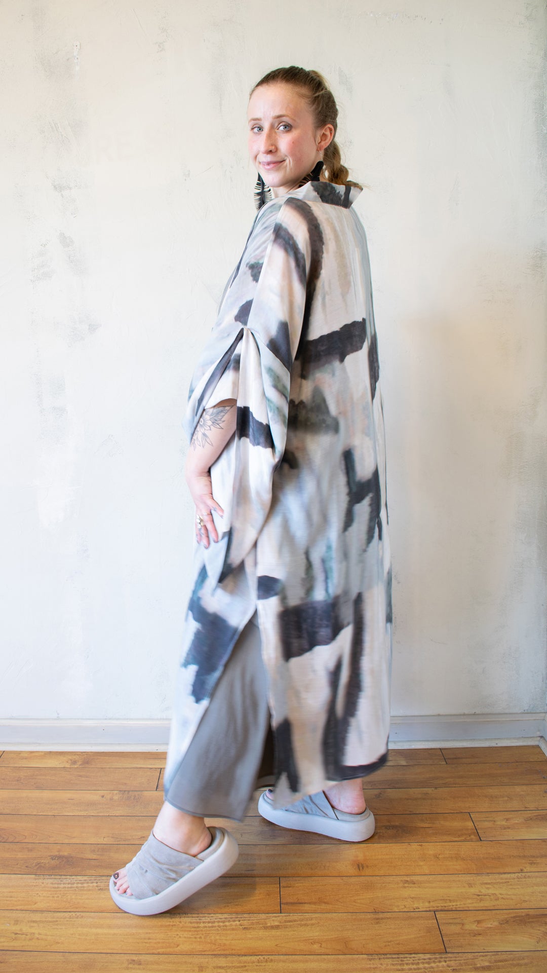 Tie Closure Kimono