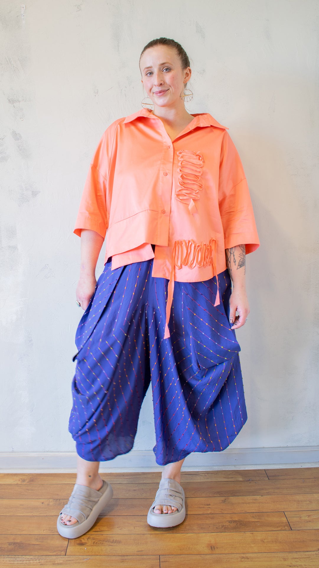 Ribbon Button Down (Multiple Colors)