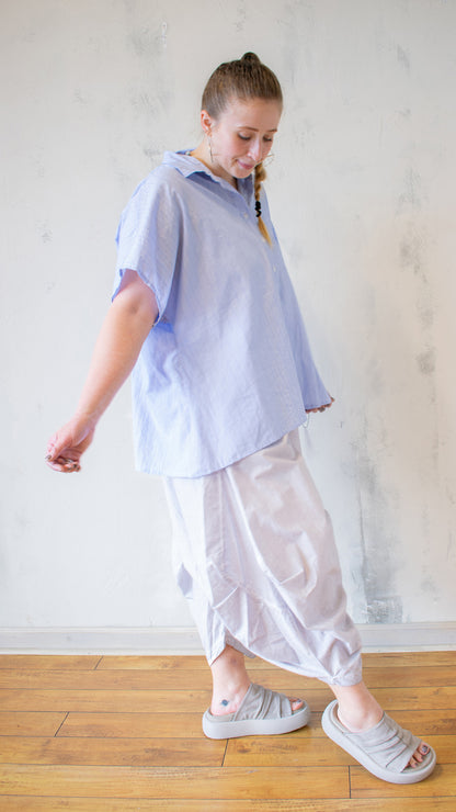 Naomi Top in Blue Stripe