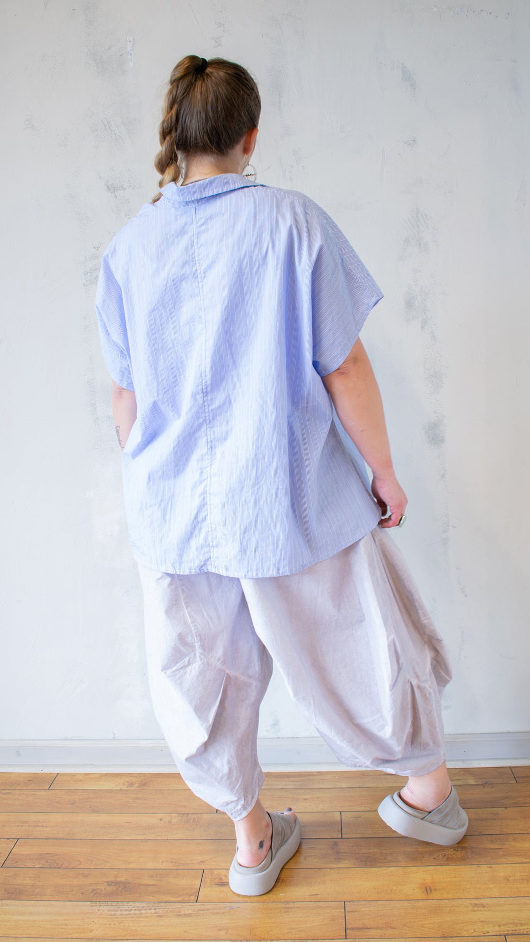 Naomi Top in Blue Stripe