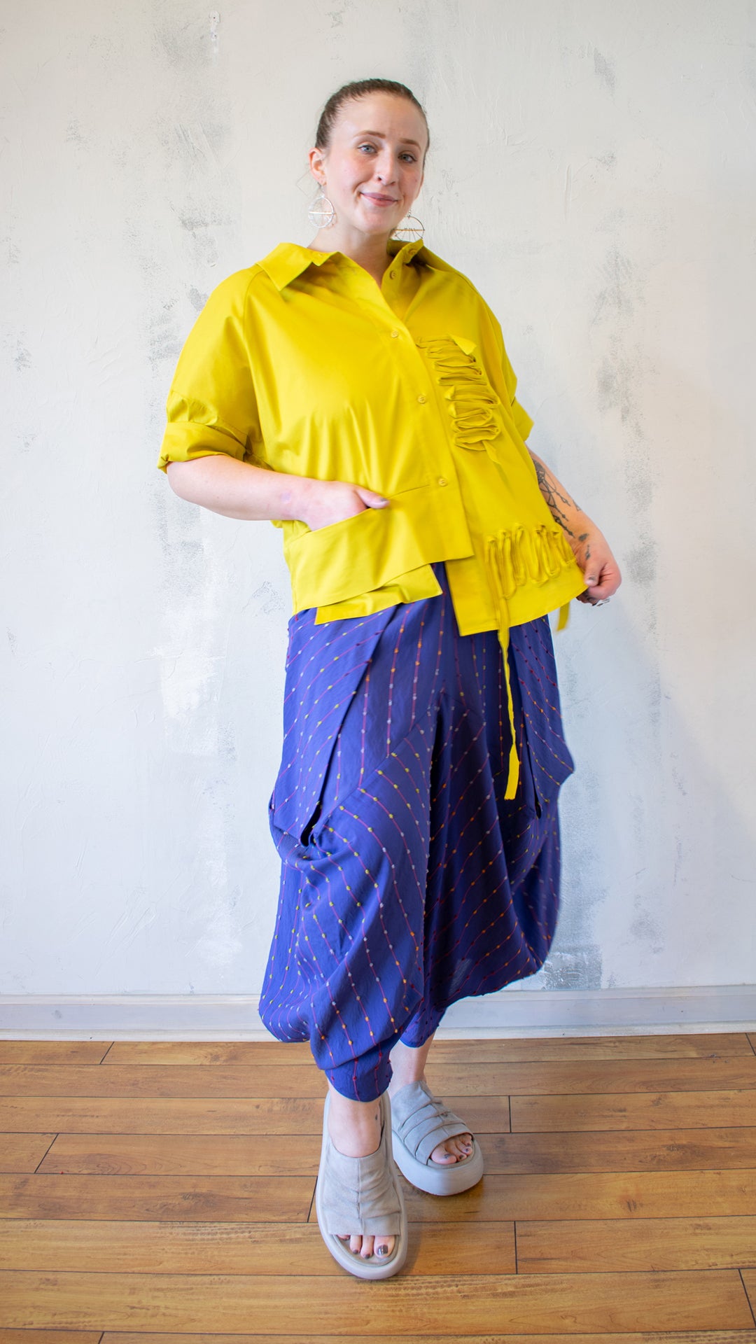 Ribbon Button Down (Multiple Colors)