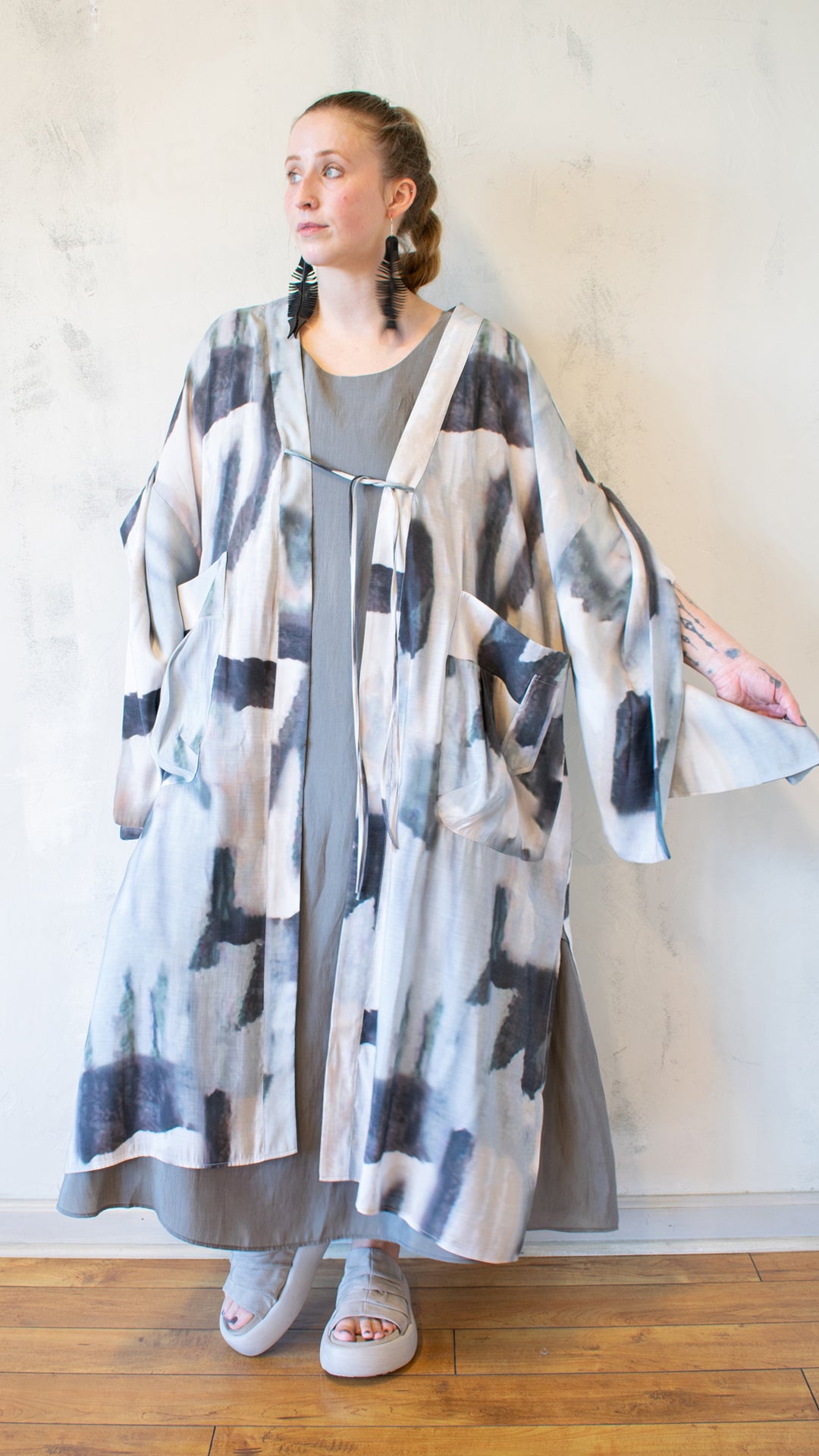 Tie Closure Kimono