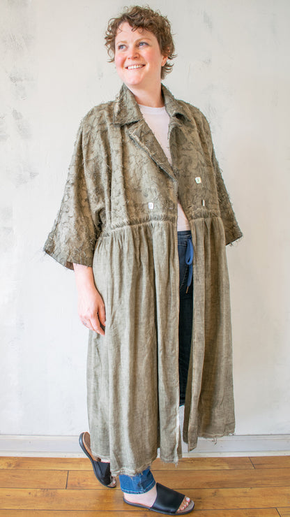 Textured Linen Duster