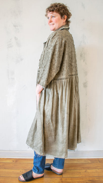 Textured Linen Duster