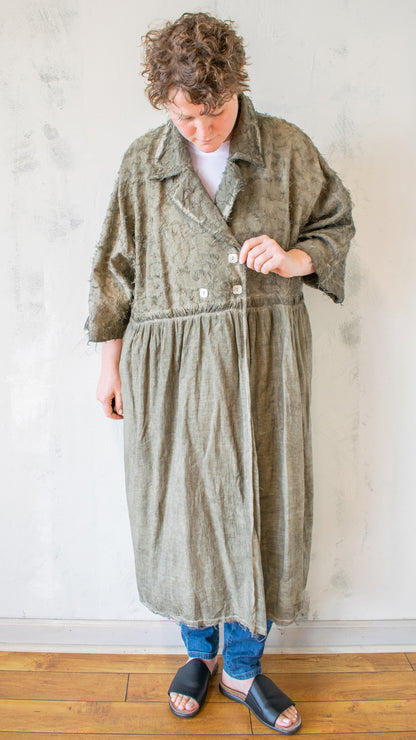Textured Linen Duster