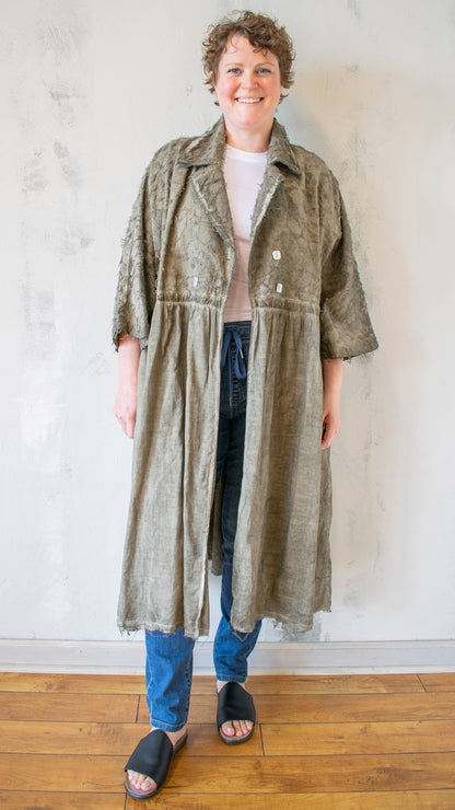 Textured Linen Duster
