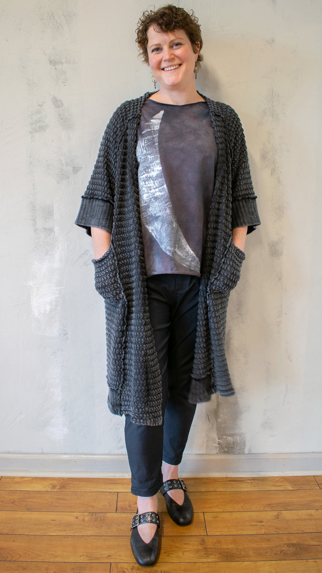 Shilah Duster in Charcoal