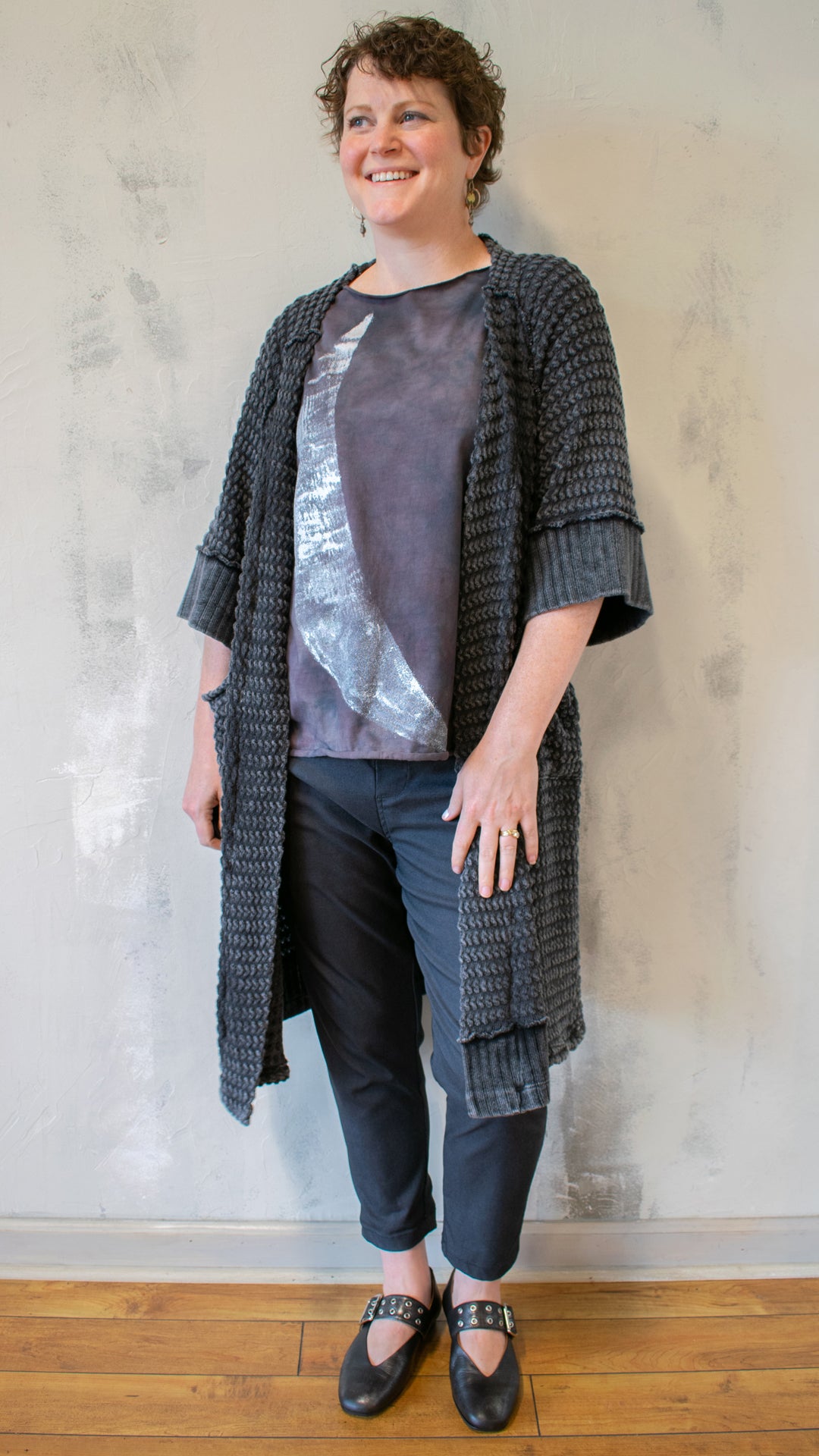 Shilah Duster in Charcoal