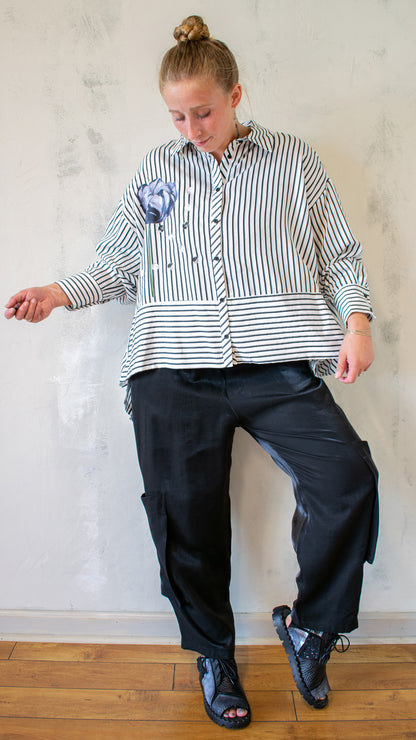 High Waist Sateen Pant