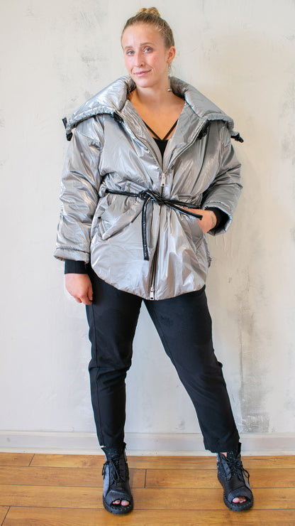 Silver Puffer Jacket